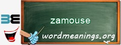 WordMeaning blackboard for zamouse